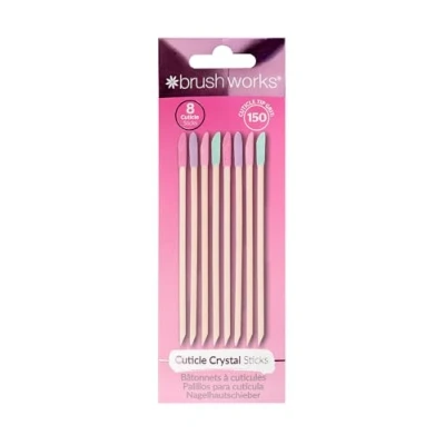 Image of Brushworks Cuticle Crystal Sticks 8 Pack