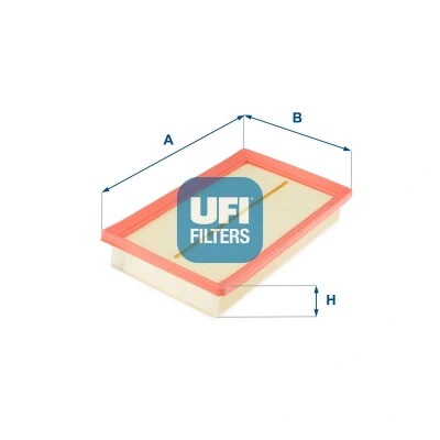 Image of 2811305700 Air filter UFI 30.620.00 42mm 169mm 273mm