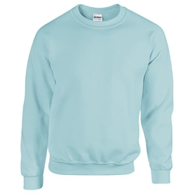 Image of GILDAN Men&#039;s 50/50 Adult Crewneck Sweatshirt, Blue (Light Blue), S UK