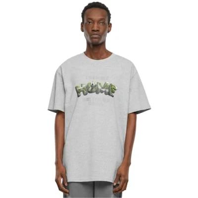 Image of Mister Tee Men&#039;s Upscale T Shirt Home Heavy Oversize Tee, 100% Cotton, Grey, S, Gray, S