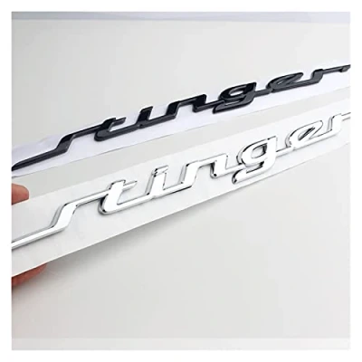 Image of FSLLOVE Fit For Genuine Rear Trunk Stinger Letterring Emblem Badge Kia 2017 2018 86311J5100 86311 J5100 (Color Name : Glossy black)