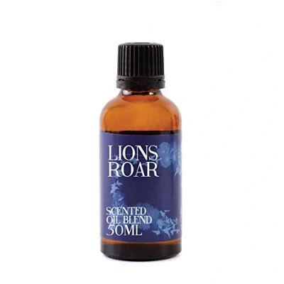Image of Mystix London Lion&#039;s Roar Scented Oil Blend 50ml Cassia, Gurjun Balsam &amp; Lime Powerful Aromatic Fragrance
