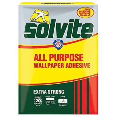 Image of Solvite Extra Strong All Purpose Wallpaper Adhesive Plus 50% 30 Roll Box (368860)