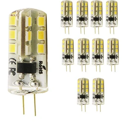 Image of mengjay®, 10 x G4 LED Light Bulb 4 SMD 2835 LEDs, 3 Watt AC 220 V Bulbs, 2 360 Beam Angle, Warm White 3000 K