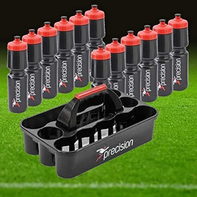 Image of Precision Training Water Bottle Carrier includes 12 bottles (750ml) Black