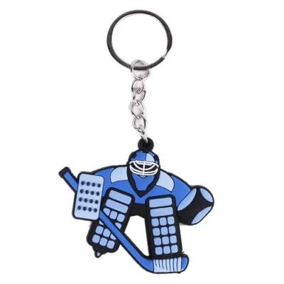 Image of XINYIN Ice Hockey Sport Pendant Key Cartoon Winter Sports Charm Car Holder Bag Handbag Accessories Keyring, G