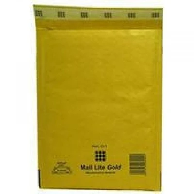 Image of Mail Lite D/1 Gold 180x260mm 100env/BX