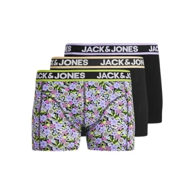 Image of Jack &amp; Jones Jacflaw Trunks 3 PACK Pants, Men&#039;s, Size: XXL, Wild lime packblack/black