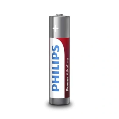 Image of Philips LR03P4B/05 Power Alkaline AAA Battery Pack (1 x Blister 4 Pack) 1.5V