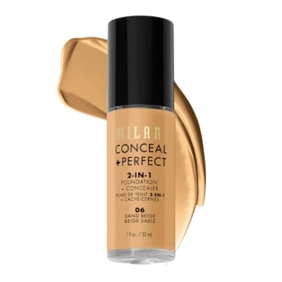 Image of Milani Conceal + Perfect 2 In 1 Foundation 06 Sand Beige