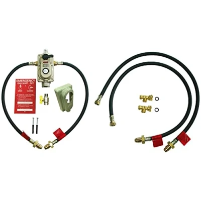 Image of RF6030 4 Cylinder Automatic Gas Changeover KIT with O.P.S.O (Over Pressure Shut Off) for Propane LPG Bottles…