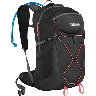 Image of Camelbak Women&#039;s Fourteener 24 100Oz, Black/Fiery Coral