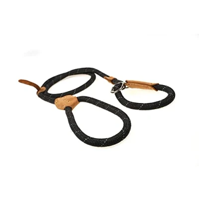 Image of Doodlebone Slip Lead, Coal, 12mm