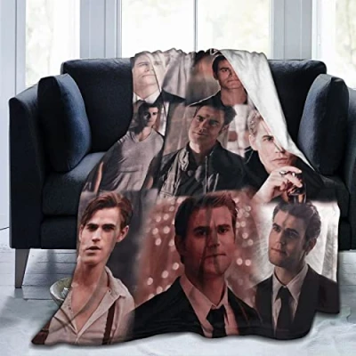 Image of Stefan Salvatore Fleece Blanket Throw Lightweight Super Soft Cozy Luxury Bed Microfiber