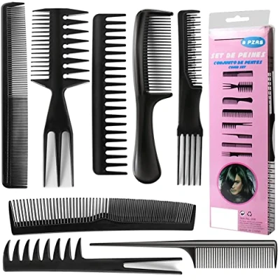 Image of Hair Combs Set, 8 Pcs Hairdressing Set Professional Styling Comb Portable Fine Wide Tooth Anti Static Heat Resistant for Women Men Salon Home