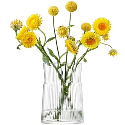 Image of LSA Gio Line Lantern/Vase H29cm Clear 1 Unit Mouthblown &amp; Handmade Glass GI31