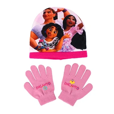 Image of Disney Encanto Hat and Glove Set Age 2 6 piece Winter Years Mirabel Isabela Luisa