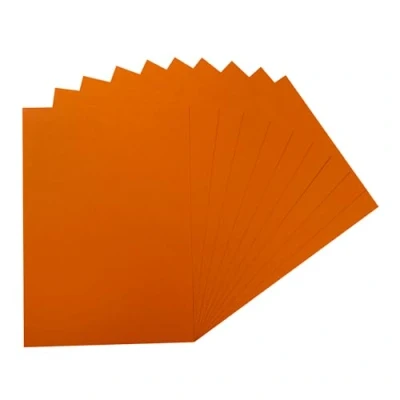 Image of Pack of 50 A5 Orange Coloured Card 160gsm Sheets