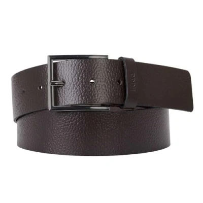 Image of HUGO Men&#039;s Giaspo Gr_Sz40 Belts, Dark Brown, 100