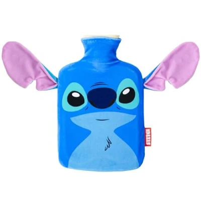 Image of Disney Hot Water Bottle &amp; Fleece Cover, Bag Cosy Gifts for Her (Stitch_1800 ML)