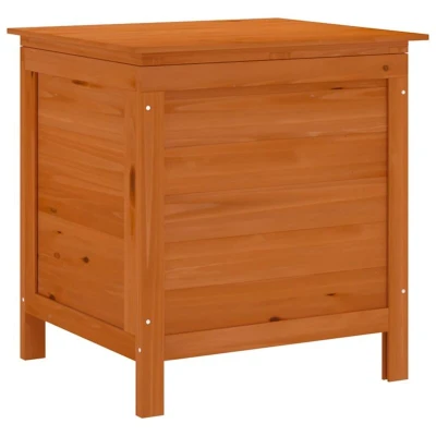 Image of vidaXL Garden Storage Box Brown 50x49x56,5 cm Solid Wood Fir