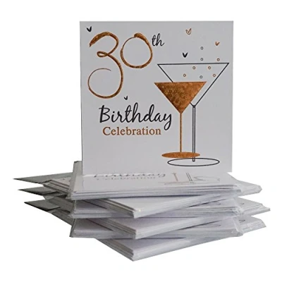 Image of 30th Birthday Party Invitations {Holographic} 36 Multipack Cards With Envelopes by Simon Elvin