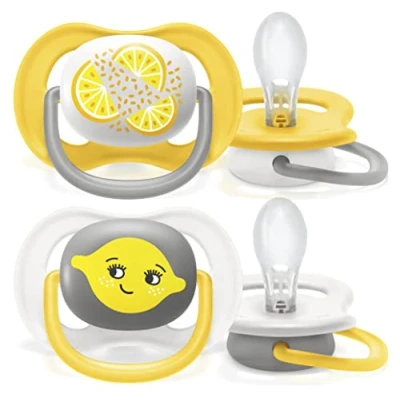 Image of Philips AVENT Dummy, Yellow/Grey, 6 18 Months