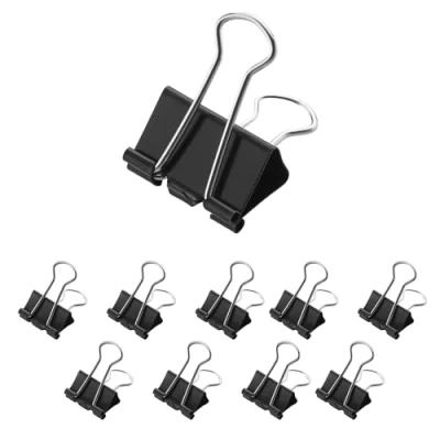 Image of Westcott E 10700 00 Foldback Clips 25 mm, Black mm
