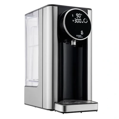 Image of Cooks Professional 2600W Hot Water Dispenser Energy Saving 2.7L Tank Fast Boil Variable One Cup Adjustable Temperature Dry Protection Descale Function…(Digital Silver)