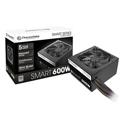 Image of Thermaltake SMART 600W ATX 12V V2.3/EPS 80 Plus Certified Active PFC Power Supply PS SPD 0600NPCWUS W
