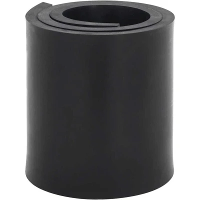 Image of vidaXL Rubber Edge for Snow Plow Black 80x15x1 cm