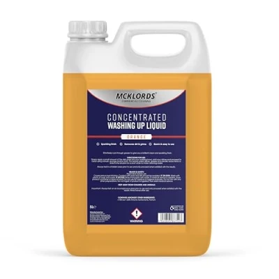 Image of Commercial Concentrated Washing Up Liquid Orange 5 Litre