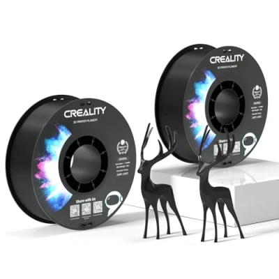 Image of Creality Official PETG Filament Black, 3D Printer 1.75mm 2Kg, No Tangling, Strong Bonding and Overhang Performance Dimensional Accuracy +/ 0.03mm