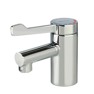 Image of Bristan SOLO2 T3LL Solo 2 Basin Mixer with Long Lever and Copper Tails, Chrome
