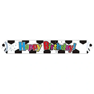 Image of OakTree 9ft Banner Football Birthday,White