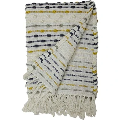 Image of furn. Dhadit Throw, Polyester, Ochre, 130 x 180cm