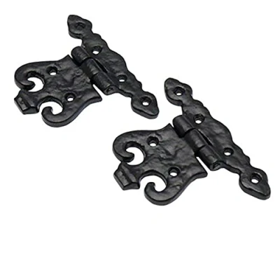 Image of Merriway® BH01788 (2 Pcs) Door Hinge, 110mm (4.1/2 inch) Black Antique Pack of 2 Pieces