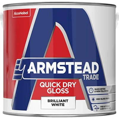 Image of Armstead Trade Quick Dry Gloss 2.5L Brilliant White