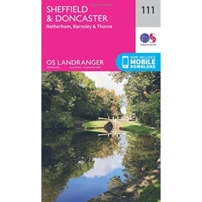 Image of OS Landranger 111 Sheffield &amp; Doncaster, Rotherham, Barnsley Thorne Map