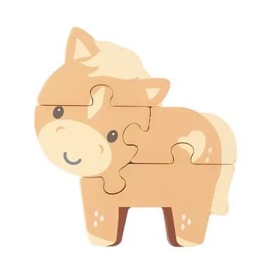 Image of Orange Tree Toys Pony Wooden Puzzle