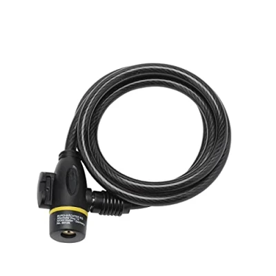 Image of Burg Wachter 0812K 8 mm x 1.2 m Locking Cable, Black