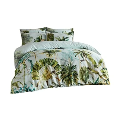 Image of Paoletti Forsteriana Single Duvet Cover Set, Cotton, Multi