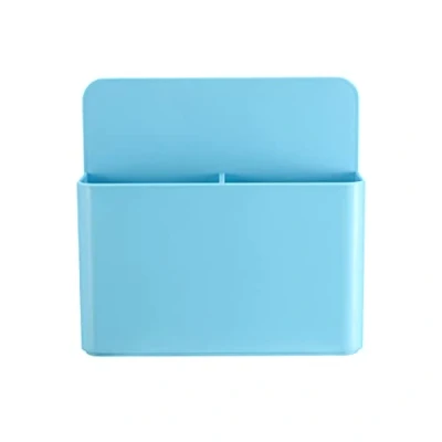 Image of luvtree Large Capacity Blue Strong Magnetic Chalk Holder,Fridge Magnet Holder,Marker Holder,Locker Container Organizer, Letter Holder Fridge,Wall Pen/Remote Control Holder,Whiteboard Pen