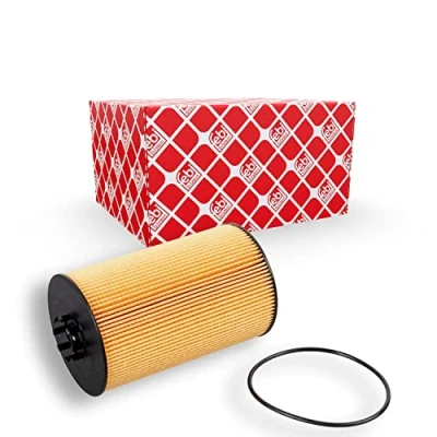 Image of 51055040107, 51055040108, 51055040122 Oil Filter FEBI BILSTEIN 45320 with seal ring Insert MAN: TGX