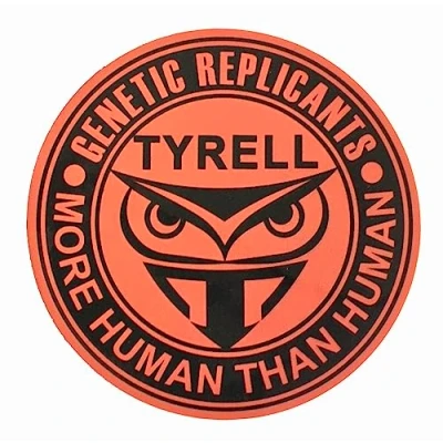 Image of Blade Runner sticker Tyrell Corporation Genetic Replicants Waterproof and UV resistant PVC (75mm)