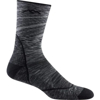 Image of Darn Tough, Light Hiker (#1972), Merino Wool, Micro Crew, Lightweight, Men’s Cushioned Hiking Socks Space Grey Medium
