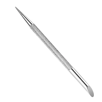 Image of Double Ended Cuticle Pusher Remover Cleaner Nail Art Dotting Pen Stainless Steel Manicure Pedicure Care Tool Wooden Sticks Glass And File Kit