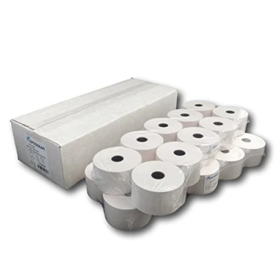 Image of EPOSGEAR® (100 Rolls) 44mm x 80mm 44x80 Single Ply Non Thermal Paper Till Cash Register Machine Receipt Printer Rolls
