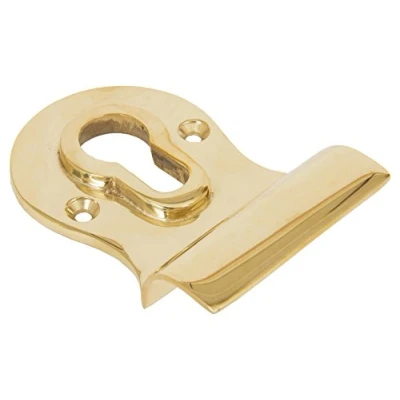 Image of From the Anvil Polished Brass Euro Door Pull