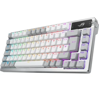 Image of ASUS ROG Azoth Wireless Mechanical Gaming Keyboard  Moonlight White, White